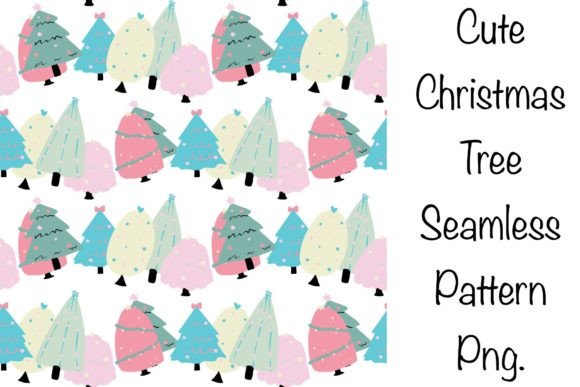 Cute Christmas Tree Seamless Pattern