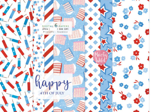 Happy 4th of July – Printable Paper Set