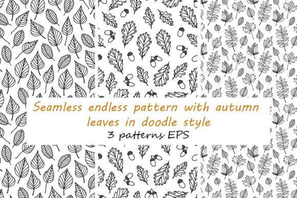 Pattern with Autumn Leaves