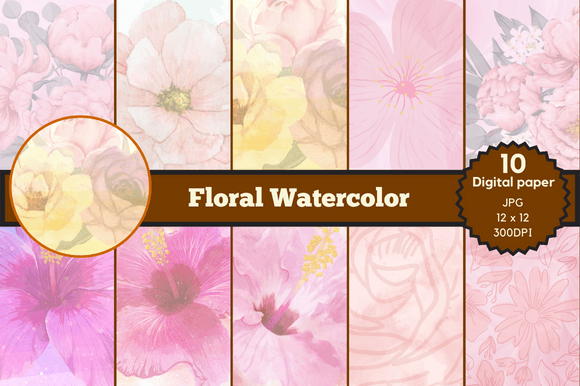 Pink Floral Watercolor