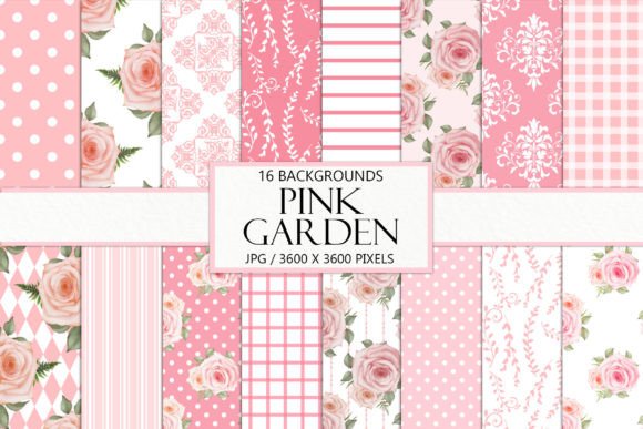 Seamless Rose Garden Scrapbook Paper