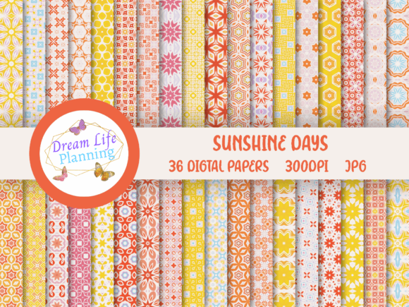 Sunshine Days Digital Papers: Bright, Versatile Designs for Creative Projects