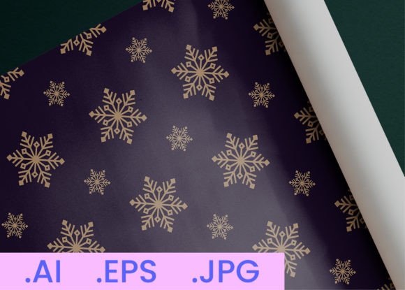 Winter Snowflake DigitalPaper Pattern 18